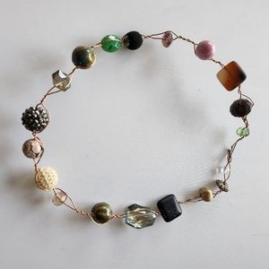 Handmade Wire/Bead Choker Style Necklace